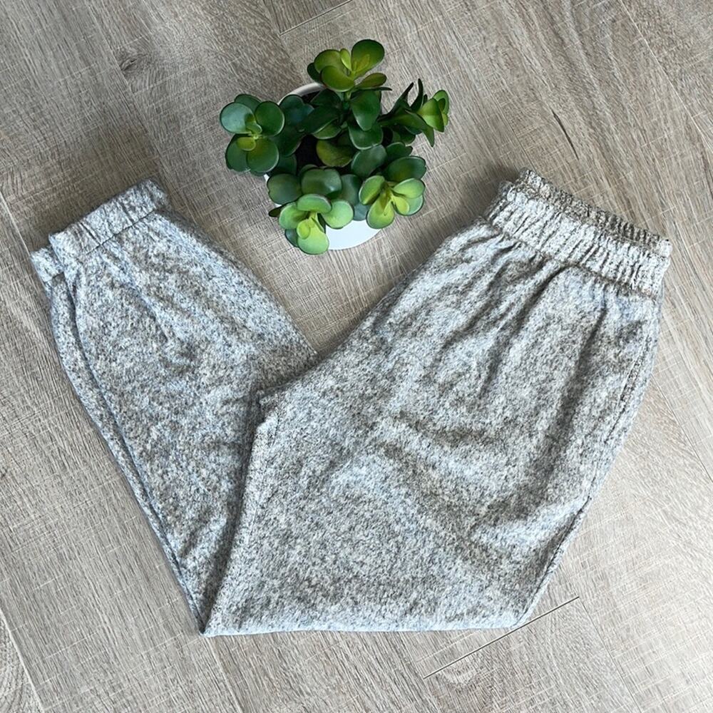 LA LA LAND CREATIVE CO Heathered Gray Jogger Pants Women’s Size Medium